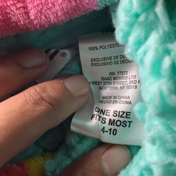 Emoji OverSized Kids Fluffy hoodie sweater Girls Kids 4-10 Like New! - Picture 9 of 10